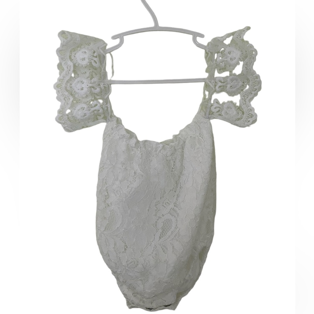 GUC Photography Lace Bodysuit Baby Photoshoot 3-6 6-12 Months Stretchy